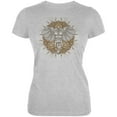 thumbnail image 1 of Henna Mandala Elephant Juniors Soft T Shirt Heather X-LG, 1 of 1