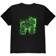 thumbnail image 1 of Henna Mountain Gorilla Jungle Splatter Youth T Shirt Black Youth X-SM, 1 of 1