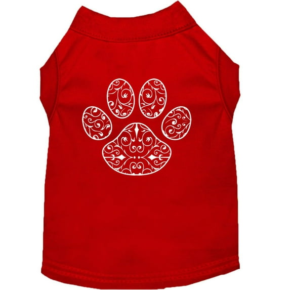 Pet Dog Cat Shirt Screen Printed, "Henna Paw"