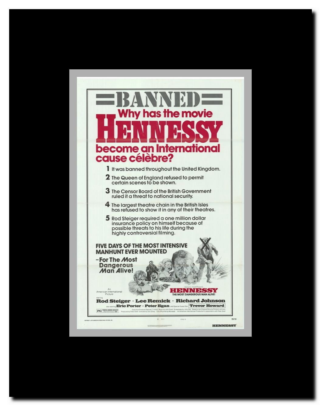 Hennessy Framed Movie Poster