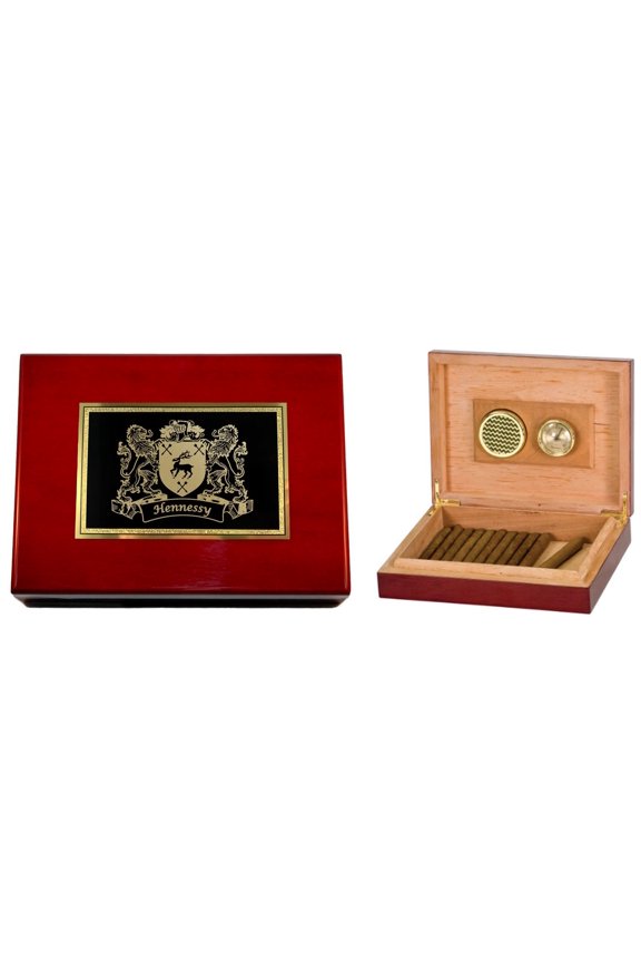 Hennessy Irish Coat of Arms Humidor