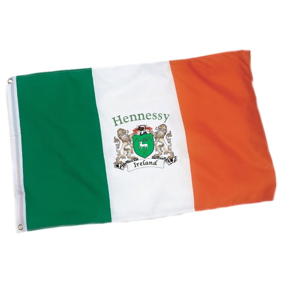 Hennessy Irish Coat of Arms Ireland Flag - 3'x5' foot.
