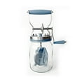 thumbnail image 1 of Henning Lee Manual Glass Butter Churner with Jar, 32 Ounce, Blue, 1 of 3