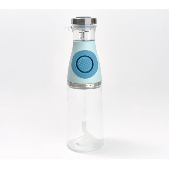 Open Box Henning Lee Oil & Vinegar Glass Bottle Measuring Dispenser Model K90317