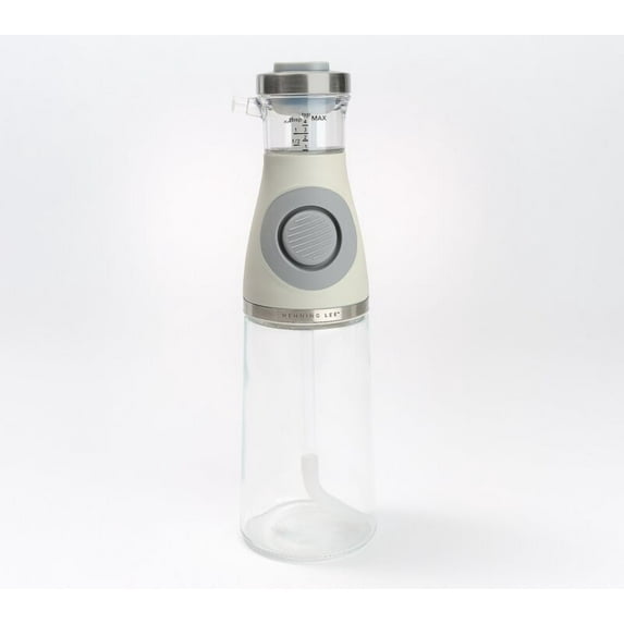 Open Box Henning Lee Oil & Vinegar Glass Bottle Measuring Dispenser Model K90317