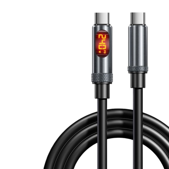 Hennt 240W USB-C to USB-C Fast Charging Cable with Digital Display, 480Mbps Data Transfer