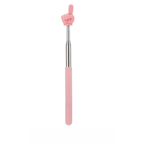 Hennt Telescopic Teacher Pointer Stick, Finger Design Classroom Pointer for Teaching, 6 Colors