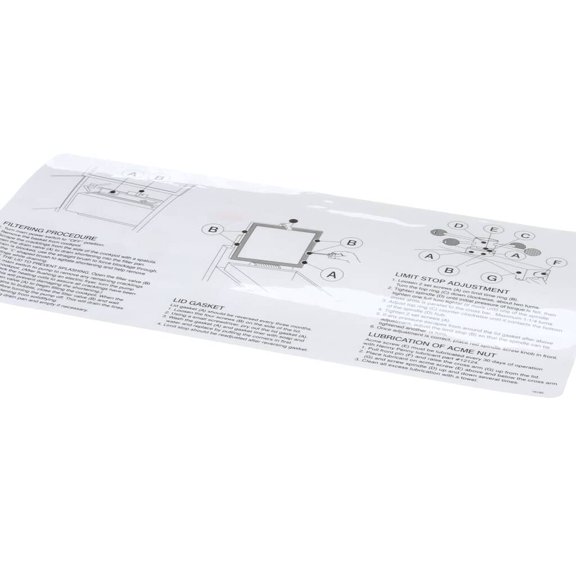 Henny Penny 16182 Label-filter Instruction