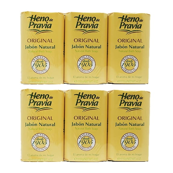 Heno De Pravia Soap ZS23 LARGE 4.4 oz. Ea. ORIGINAL ( 6 Soaps Total)