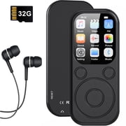 Henotian MP3 Player with Bluetooth 5.3, 32GB HiFi Portable Music Player with 2.01 Screen, Built-in Speaker, Voice Recorder, FM Radio, E-Book Reader