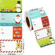 Henpk Clearance Under 5 Christmas Decor Christmas Self Adhesive Gift Tag Stickers Santa SnowmenTree Deer Christmas Festival Birthday Wedding Holiday Decorative Presents Labels Decals 500pcs