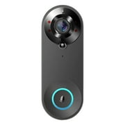 Henpk Clearance Under 5 Doorbell Camera Video Doorbell Camera, Wireless Doorbell Camera Wi-Fi With Motion Detector, 1080P HD Video, 150° Wide Field Of View, Easy To Install, Black