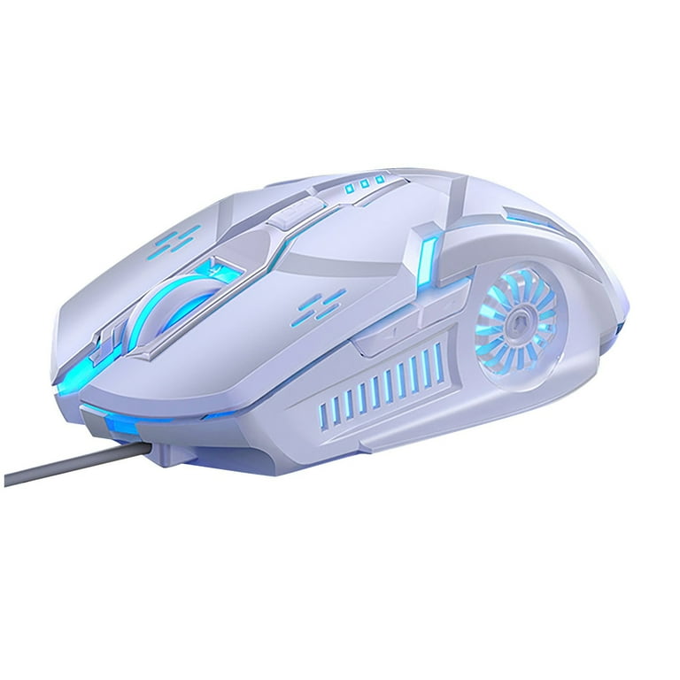 Henpk Clearance Under 5 Led Lights Wired Gaming Mouse 6D Colorful LED Breathing 3200 DPI Fashion Mouse For Laptop