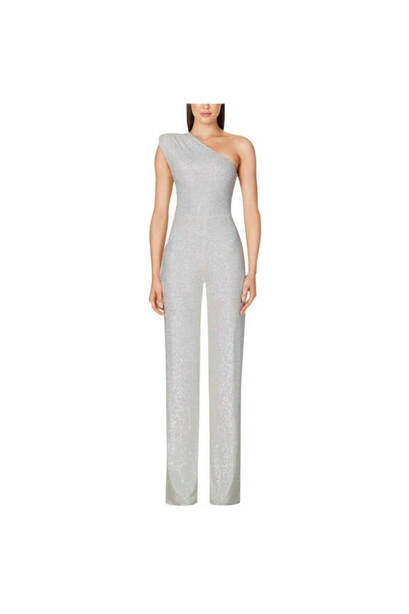 Jumpsuits For Women Dressy Plus Size Clearance Summer Womens Jumpsuits And Rompers Women Suspender Deep V Backless Sleeveless Temperament Spicy Girl Sequin Jumpsuit White M