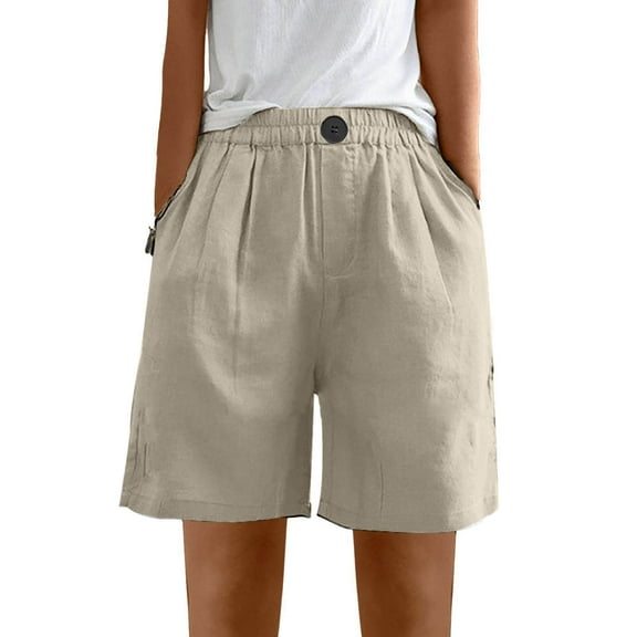 Henpk New Arrivals 2024 Now Trending 2024 Yoga Pants For Women Bermuda Shorts For Women Pull On Plus Size Clearance Stretch Twill Shorts Plus Size Thin Waist Pull On Regular Fit Hiking Short