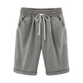 thumbnail image 1 of Henpk New Arrivals 2024 Now Trending 2024 Yoga Pants For Women Bermuda Shorts For Women Pull On Plus Size Clearance Stretch Twill Shorts Plus Size Thin Waist Pull On Regular Fit Hiking Short, 1 of 3