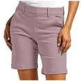 thumbnail image 1 of Henpk New Arrivals 2024 Now Trending 2024 Yoga Pants For Women Bermuda Shorts For Women Pull On Plus Size Clearance Stretch Twill Shorts Plus Size Thin Waist Pull On Regular Fit Hiking Short Pink M, 1 of 9