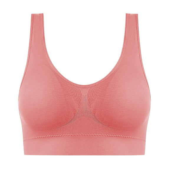 Henpk Posture Corrector Lift Up Bra Women Shockproof Sports Support Fitness Vest Bras Breathable Underwear Cross Back Corset Bra Sports Bras Medium Support Yoga Bra Pink M