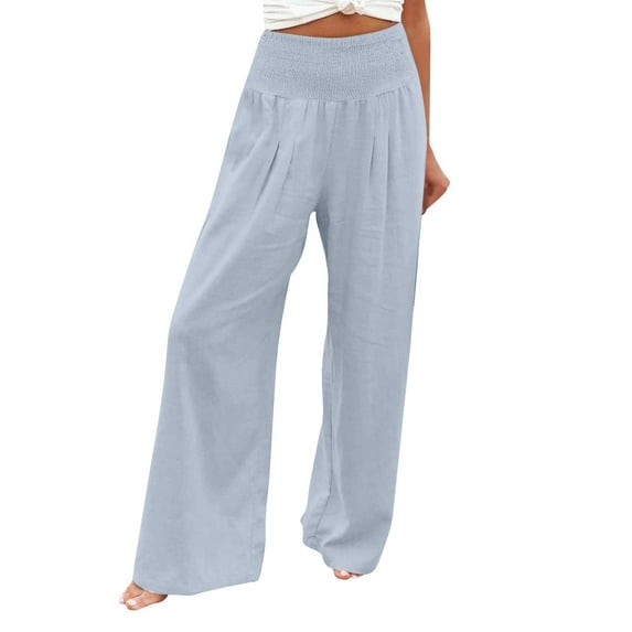 Henpk Womens Cotton Linen Bermuda Shorts Yoga Pants Tummy Control Workout Gym Shorts Loose Fit Casual Pants Elastic Waist Summer Beach Trousers Ladies Active Athletic Zipper Pockets Gray XXXL