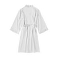 thumbnail image 1 of Henpk Womens Dresses Spring Summer Plus Size Casual Satin Silk Pajamas Cardigan Nightdress Bathrobe Ladies Robes Underwear Sleepwear White XL, 1 of 5