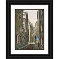 thumbnail image 1 of Henri Berthaut 11x14 Black Ornate Wood Framed Double Matted Museum Art Print Titled: The Rue De Nevers. (1913), 1 of 5