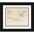 thumbnail image 1 of Henri Braakensiek 14x12 Black Ornate Wood Framed Double Matted Museum Art Print Titled: Dancing "May". Number 1, 1 of 5