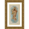 thumbnail image 1 of Henri Courselles-Dumont 11x18 Gold Ornate Wood Frame and Double Matted Museum Art Print Titled - Allegory of the Arts (1900-1903), 1 of 4