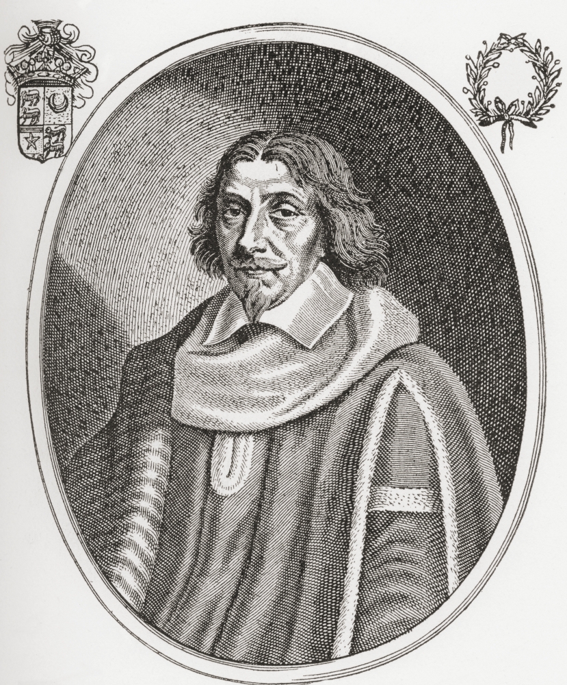 Henri De Mesmes Lord Of Roissy Marquis Of Mongneville And Everly 1575-1650 French Magistrate And Mayor Of Paris From Les Heures Libres Published 1908 Canvas Art - Ken Welsh Design Pics (24 x 30)