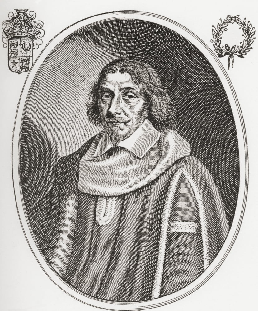 Henri De Mesmes Lord Of Roissy Marquis Of Mongneville And Everly 1575-1650 French Magistrate And Mayor Of Paris From Les Heures Libres Published 1908 Canvas Art - Ken Welsh Design Pics (12 x 15)
