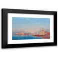thumbnail image 1 of Henri Duvieux 18x12 Black Modern Framed Museum Art Print Titled - A Trading Vessel on the Venetian Lagoon, 1 of 5