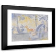 thumbnail image 1 of Henri-Edmond Cross 14x12 Black Modern Framed Museum Art Print Titled - Aux Champs-Elysees (On the Champs-Elysees) (1898), 1 of 5