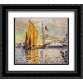thumbnail image 1 of Henri Edmond Cross 2x Matted 24x20 Black Ornate Framed Art Print 'San Giorgio Maggiore, Venice', 1 of 2