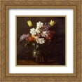 thumbnail image 1 of Henri Fantin Latour 2x Matted 20x20 Gold Ornate Framed Art Print 'Flowers', 1 of 2