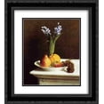 thumbnail image 1 of Henri Fantin Latour 2x Matted 20x24 Black Ornate Framed Art Print 'Still Life: Hyacinths and Fruit', 1 of 2