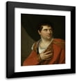 thumbnail image 1 of Henri-François Riesener 12x14 Black Modern Framed Museum Art Print Titled - Jean-Baptiste-Sauveur Gavaudan (1772-1840), Singer (1799), 1 of 5