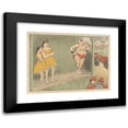 thumbnail image 1 of Henri-Gabriel Ibels 24x19 Black Modern Framed Museum Art Print Titled - Design for Theater Program for the Grapnel and the Emancipated from Les Programmes Du Theatre-Libre (1892-93), 1 of 5