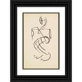 thumbnail image 1 of Henri Gaudier-Brzeska 11x14 Black Ornate Wood Framed Double Matted Museum Art Print Titled: Female Dancing Figure (1910 - 1915), 1 of 5