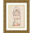 thumbnail image 1 of Henri Gaudier-Brzeska 11x14 Gold Ornate Wood Frame and Double Matted Museum Art Print Titled - Crouching Figure (1910 - 1915), 1 of 4