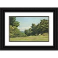 thumbnail image 1 of Henri-Joseph Harpignies 14x11 Black Ornate Wood Framed Double Matted Museum Art Print Titled: Rest in the Countryside (1879), 1 of 5