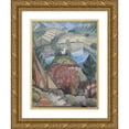 thumbnail image 1 of Henri Le Fauconnier 15x18 Gold Ornate Wood Frame and Double Matted Museum Art Print Titled - Lake (1911), 1 of 4