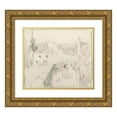 thumbnail image 1 of Henri Le Sidaner 23x20 Gold Ornate Framed and Double Matted Museum Art Print Titled - Rue a Pont Aven (1913), 1 of 4