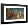 thumbnail image 1 of Henri Lehmann 14x11 Black Modern Framed Museum Art Print Titled - Tobias Brings His Bride Sarah to the House of His Father, Tobit (1830-82), 1 of 5
