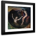 thumbnail image 1 of Henri Lehmann 15x15 Black Modern Framed Museum Art Print Titled - The Fisherman and the Nymph (1837), 1 of 5