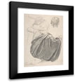 thumbnail image 1 of Henri Lehmann 18x24 Black Modern Framed Museum Art Print Titled - Studies of a Draped Female Figure, Kneeling, Seen from the Back, for the East Transept of the Chruch of Sainte-Clothilde, Pa, 1 of 5