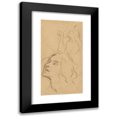 thumbnail image 1 of Henri Leopold Lévy 11x18 Black Modern Framed Museum Art Print Titled - Study of a Woman in Bust and a Woman's Face, 1 of 5