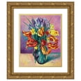 thumbnail image 1 of Henri Manguin 20x24 Gold Ornate Framed and Double Matted Museum Art Print Titled - Parrot Tulips (1916), 1 of 4