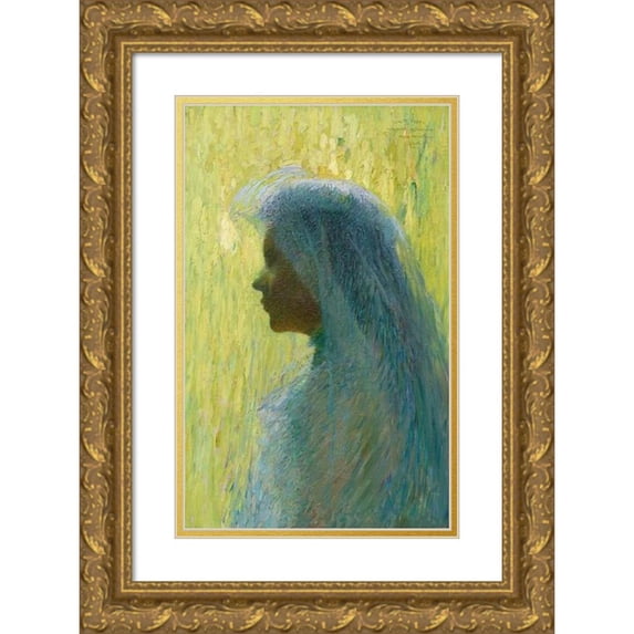 Henri Martin 16x24 Gold Ornate Framed and Double Matted Museum Art Print Titled - Sail Profile
