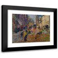 thumbnail image 1 of Henri Martin 18x15 Black Modern Framed Museum Art Print Titled - Street Scene, 1 of 5