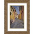 thumbnail image 1 of Henri Martin 2x Matted 18x24 Gold Ornate Framed Art Print 'Collioure street', 1 of 2