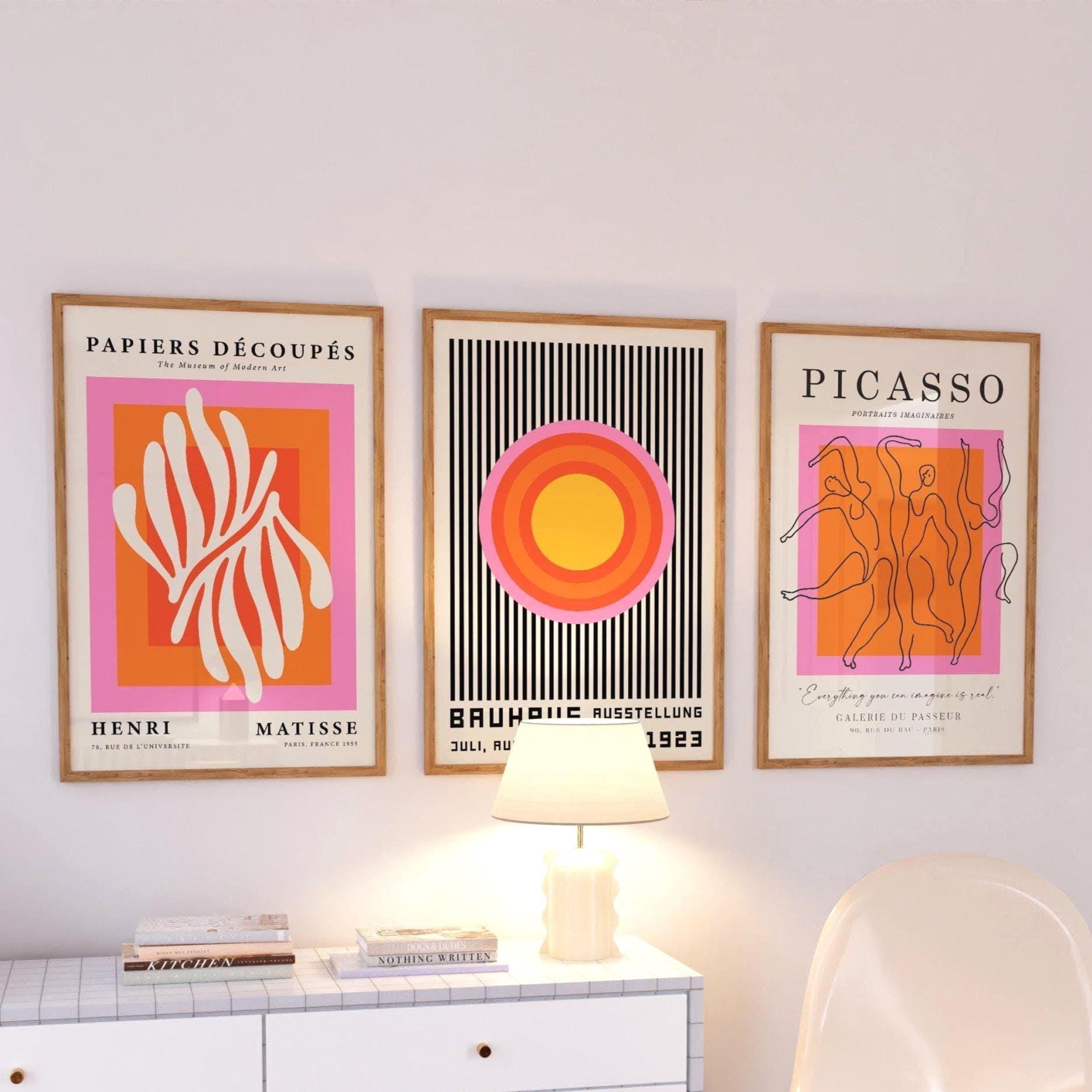 Henri Matisse And Bauhaus Art Prints Trendy Wall Art Picasso Art Prints ...